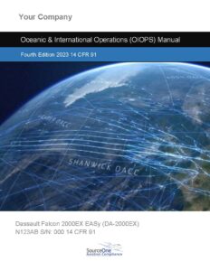 New-Issue December 2026-2028 RVSM, Oceanic & International, Data Link Operations Manuals 14 CFR 91 Digital Package